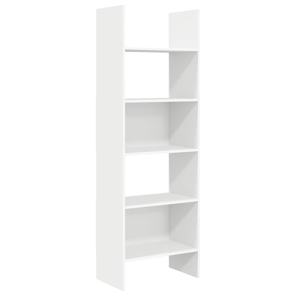 803407 vidaXL Book Cabinet White 60x35x180 cm Engineered Wood