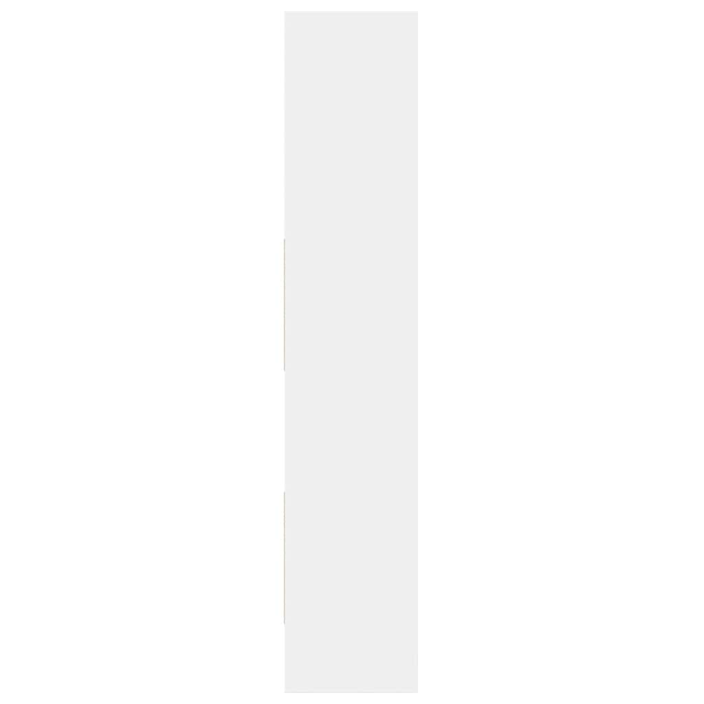 vidaXL Book Cabinet White 60x35x180 cm Engineered Wood