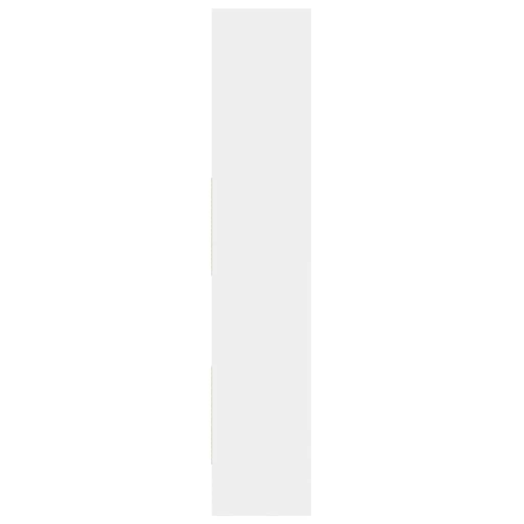 803407 vidaXL Book Cabinet White 60x35x180 cm Engineered Wood
