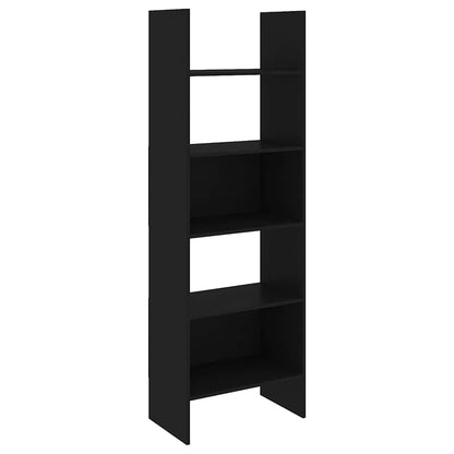 803408 vidaXL Book Cabinet Black 60x35x180 cm Engineered Wood