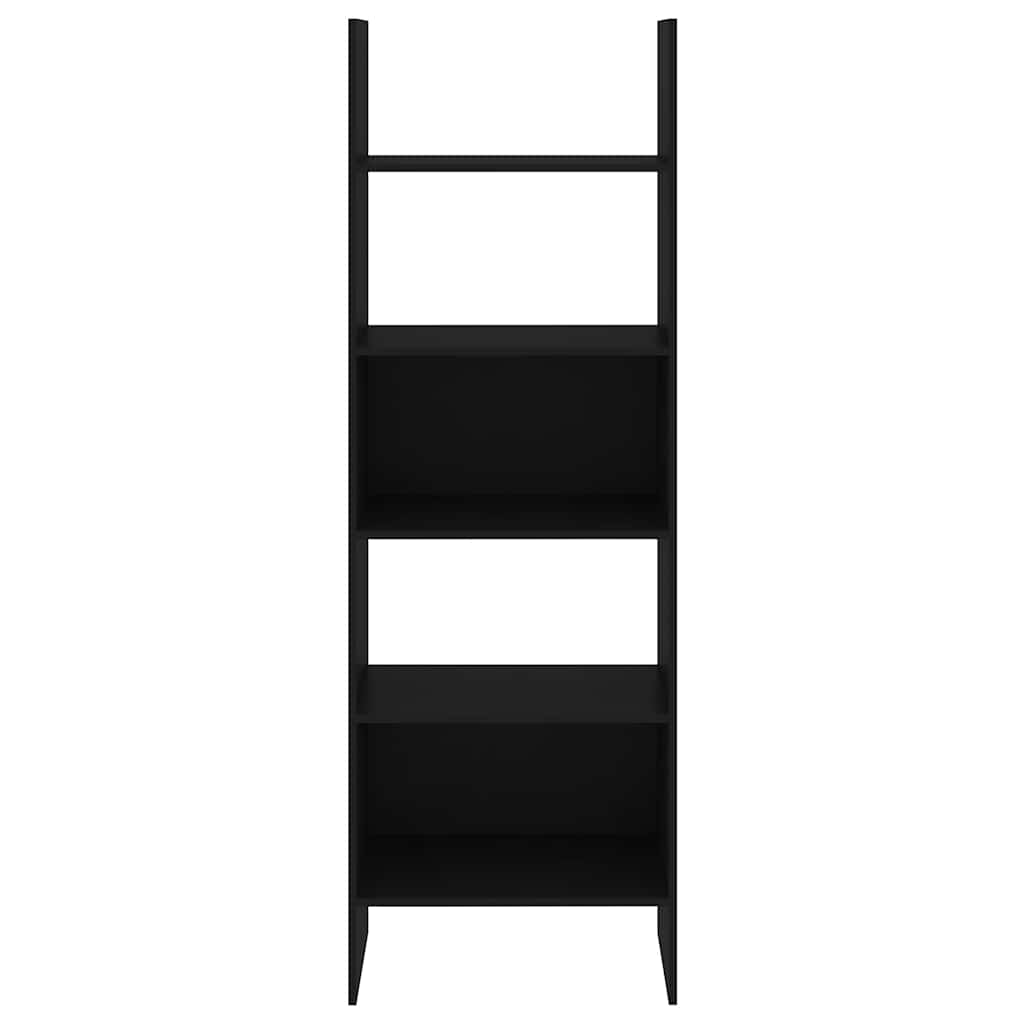 803408 vidaXL Book Cabinet Black 60x35x180 cm Engineered Wood