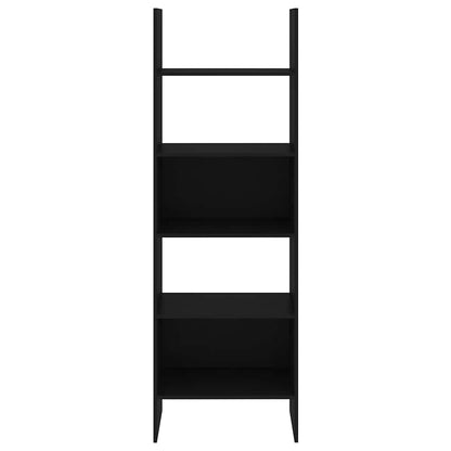 803408 vidaXL Book Cabinet Black 60x35x180 cm Engineered Wood