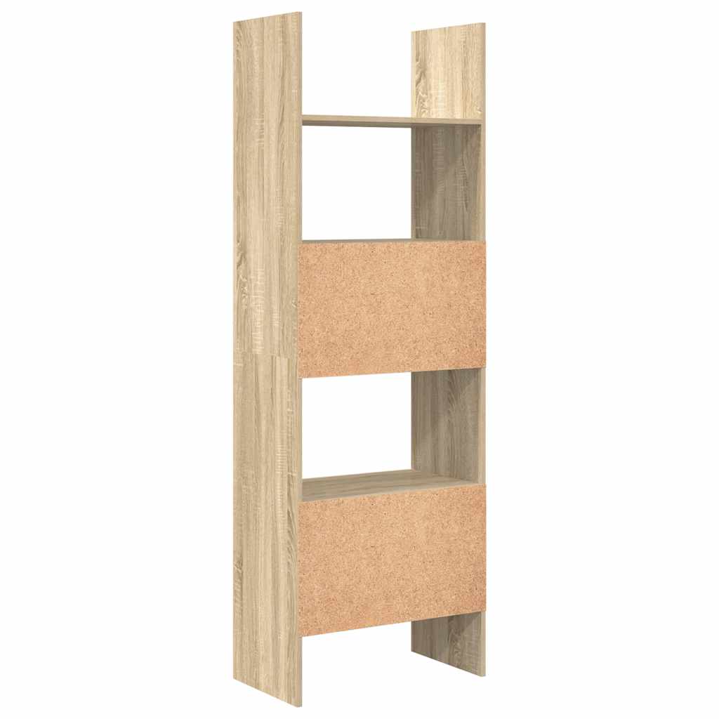 vidaXL Book Cabinet Sonoma Oak 60x35x180 cm Engineered Wood