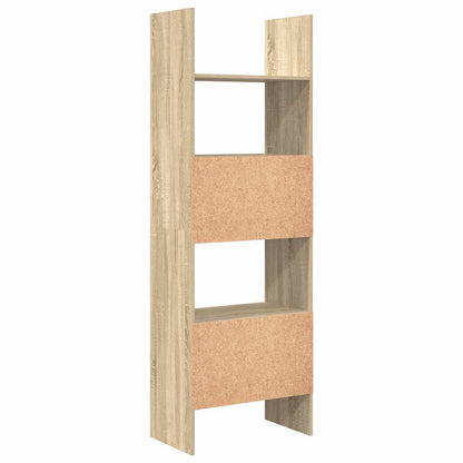 vidaXL Book Cabinet Sonoma Oak 60x35x180 cm Engineered Wood