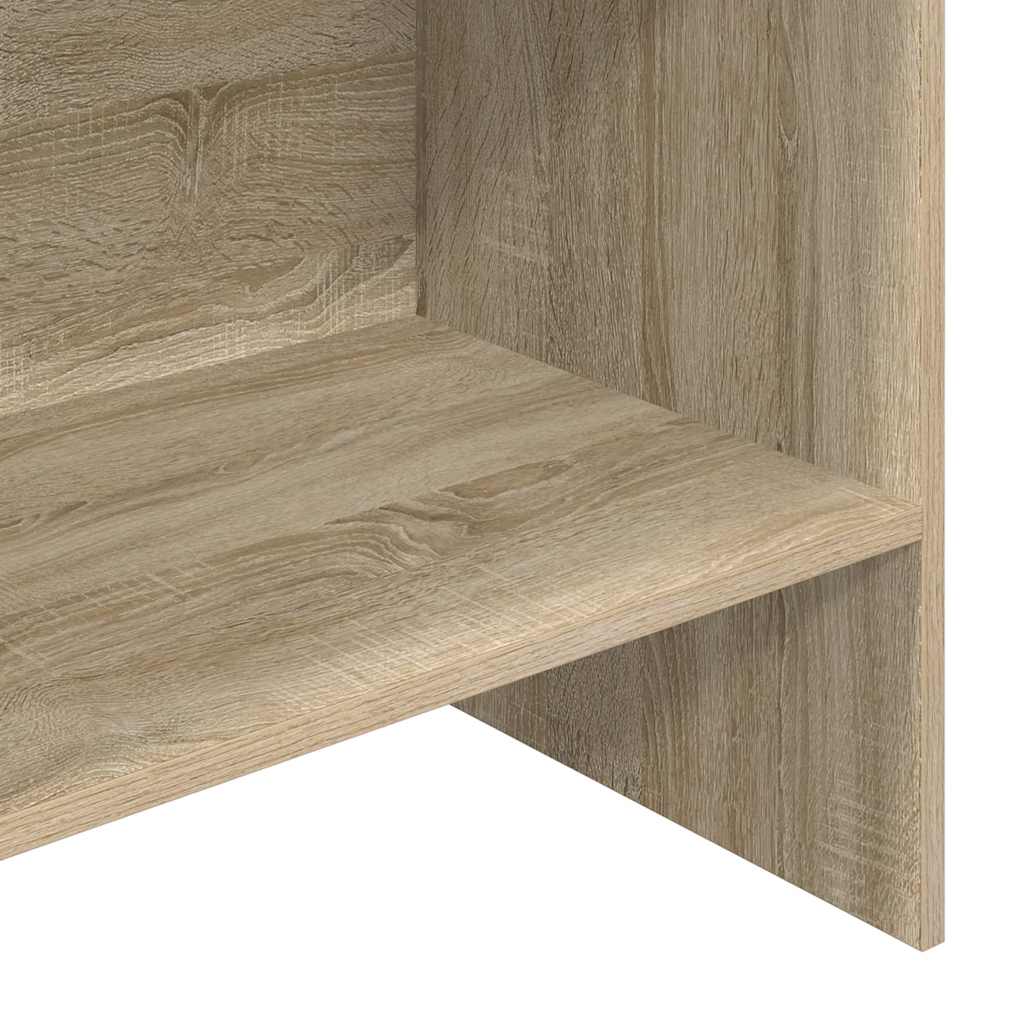 vidaXL Book Cabinet Sonoma Oak 60x35x180 cm Engineered Wood