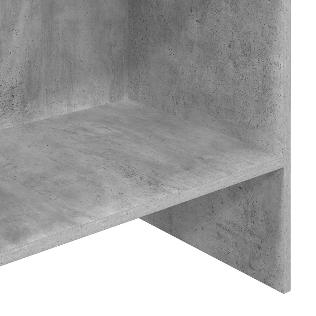 vidaXL Book Cabinet Concrete Grey 60x35x180 cm Engineered Wood