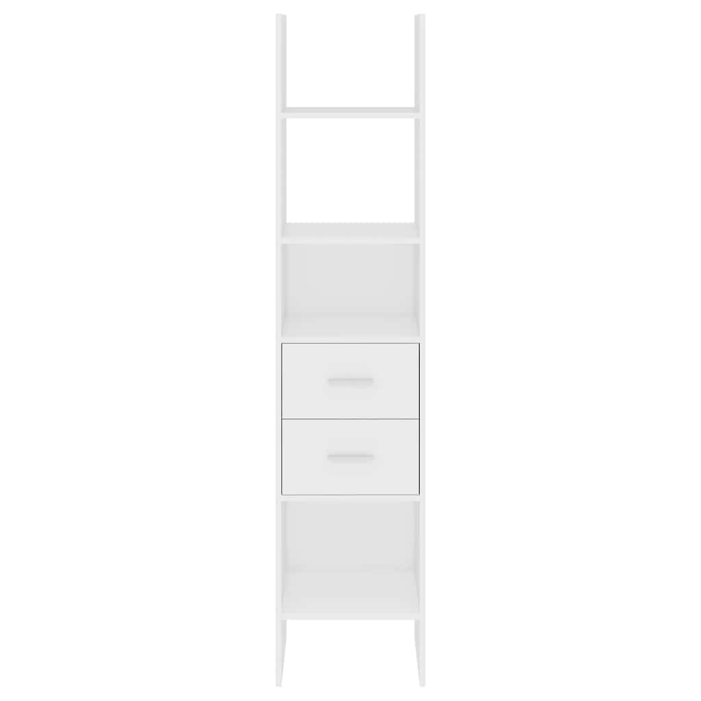 vidaXL Book Cabinet White 40x35x180 cm Engineered Wood