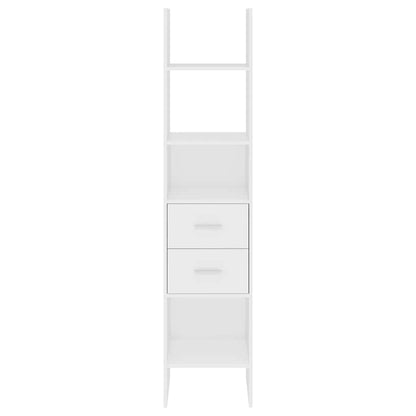 vidaXL Book Cabinet White 40x35x180 cm Engineered Wood