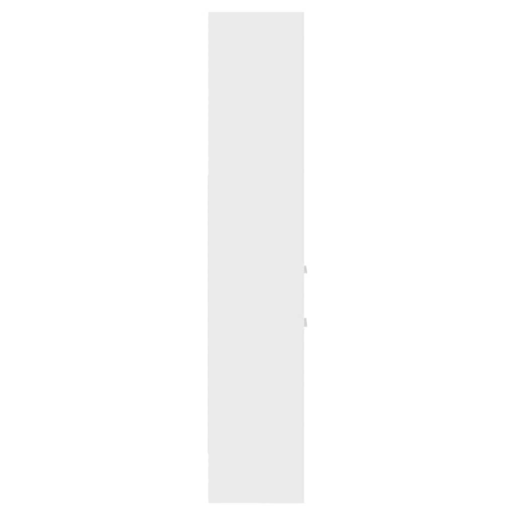 vidaXL Book Cabinet White 40x35x180 cm Engineered Wood