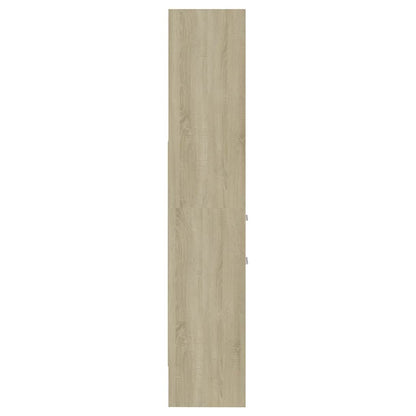 vidaXL Book Cabinet Sonoma Oak 40x35x180 cm Engineered Wood