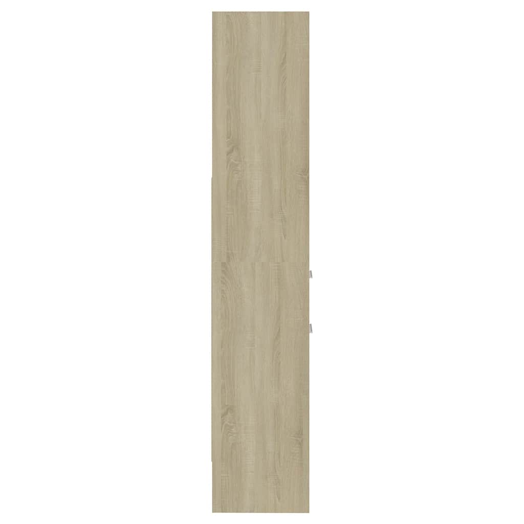 vidaXL Book Cabinet Sonoma Oak 40x35x180 cm Engineered Wood
