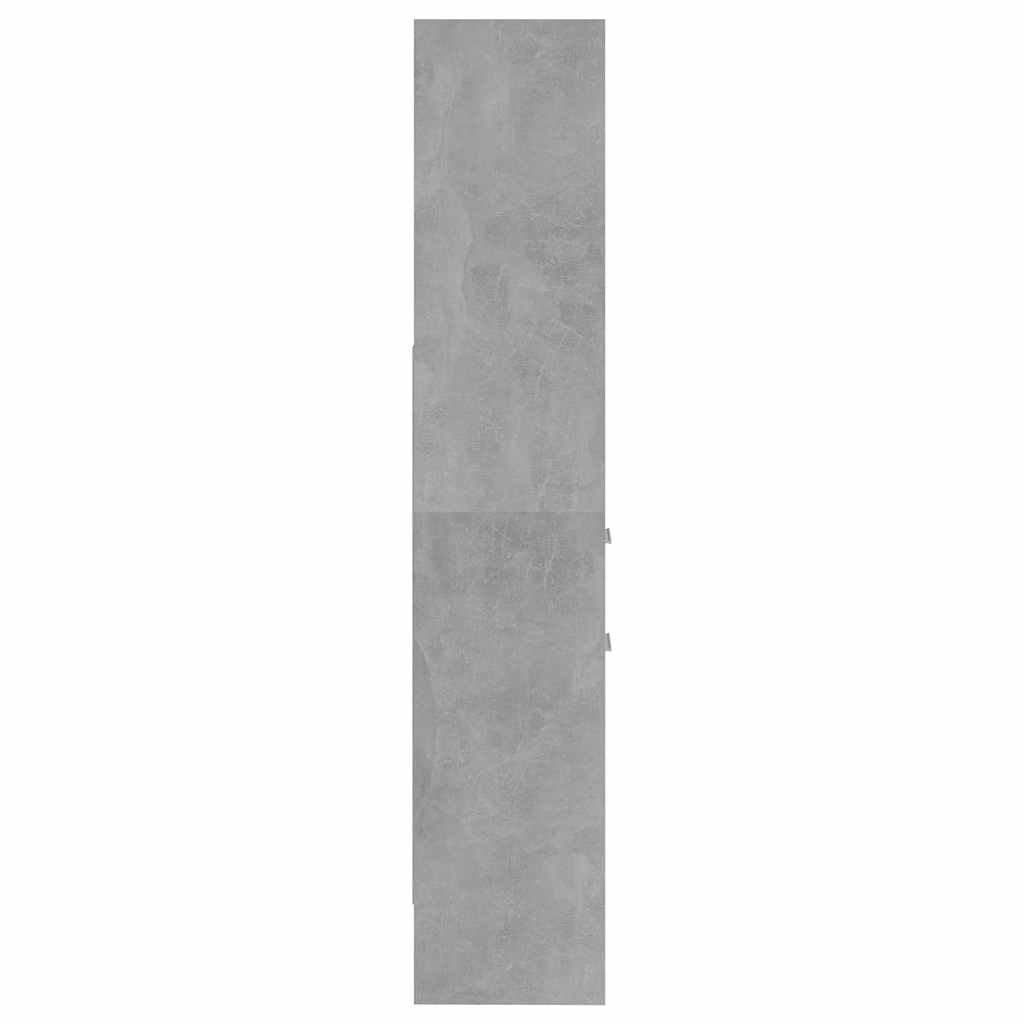 vidaXL Book Cabinet Concrete Grey 40x35x180 cm Engineered Wood