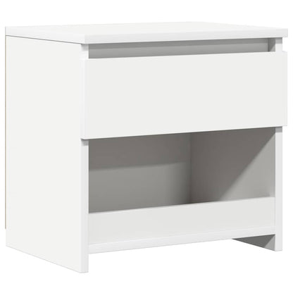 803443 vidaXL Bedside Cabinet White 40x30x39 cm Engineered Wood