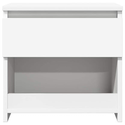 803443 vidaXL Bedside Cabinet White 40x30x39 cm Engineered Wood