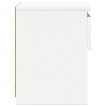 803443 vidaXL Bedside Cabinet White 40x30x39 cm Engineered Wood