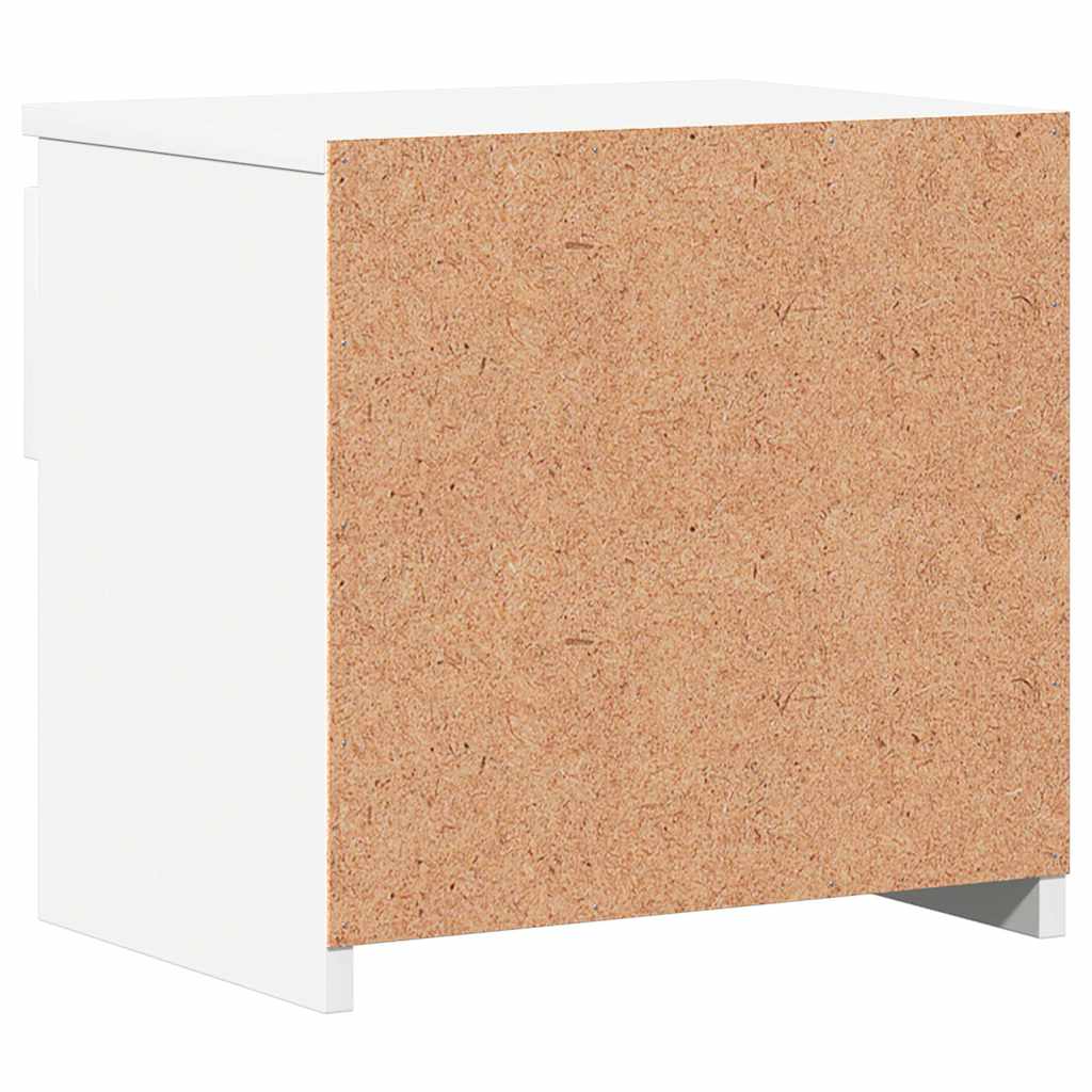 803443 vidaXL Bedside Cabinet White 40x30x39 cm Engineered Wood