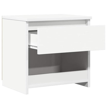 803443 vidaXL Bedside Cabinet White 40x30x39 cm Engineered Wood