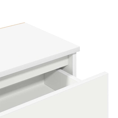 803443 vidaXL Bedside Cabinet White 40x30x39 cm Engineered Wood
