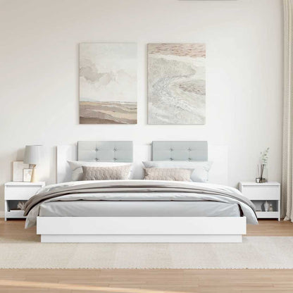 vidaXL Bedside Cabinets 2 pcs White 40x30x39 cm Engineered Wood
