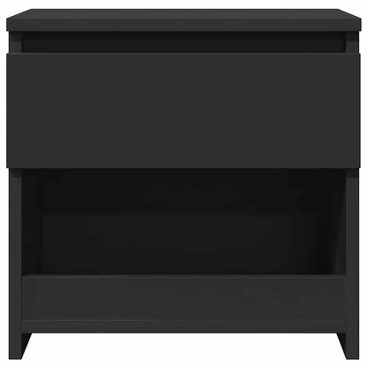 803445 vidaXL Bedside Cabinet Black 40x30x39 cm Engineered Wood