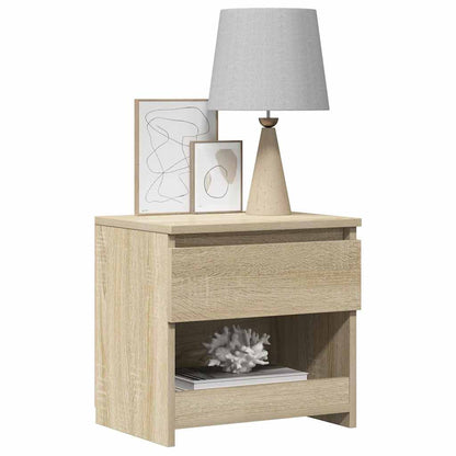 803449 vidaXL Bedside Cabinet Sonoma Oak 40x30x39 cm Engineered Wood