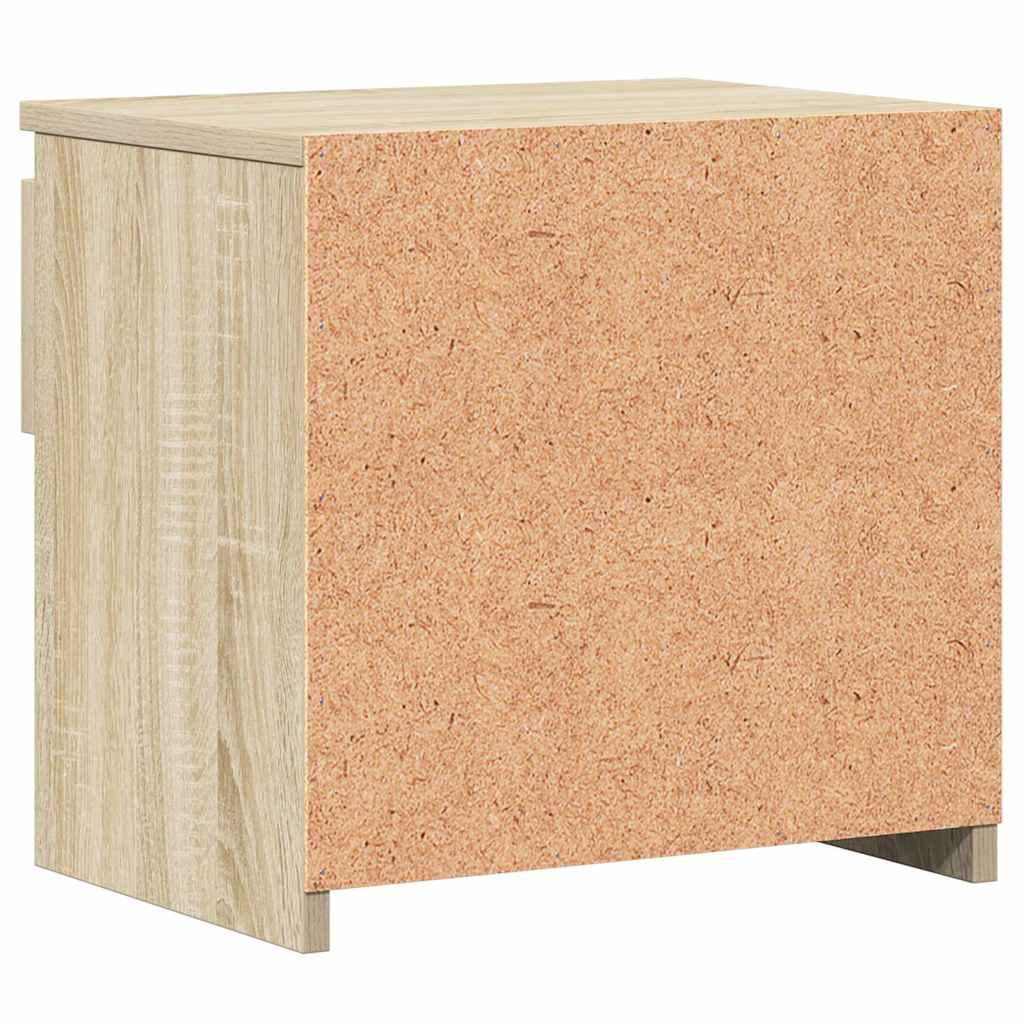 803449 vidaXL Bedside Cabinet Sonoma Oak 40x30x39 cm Engineered Wood