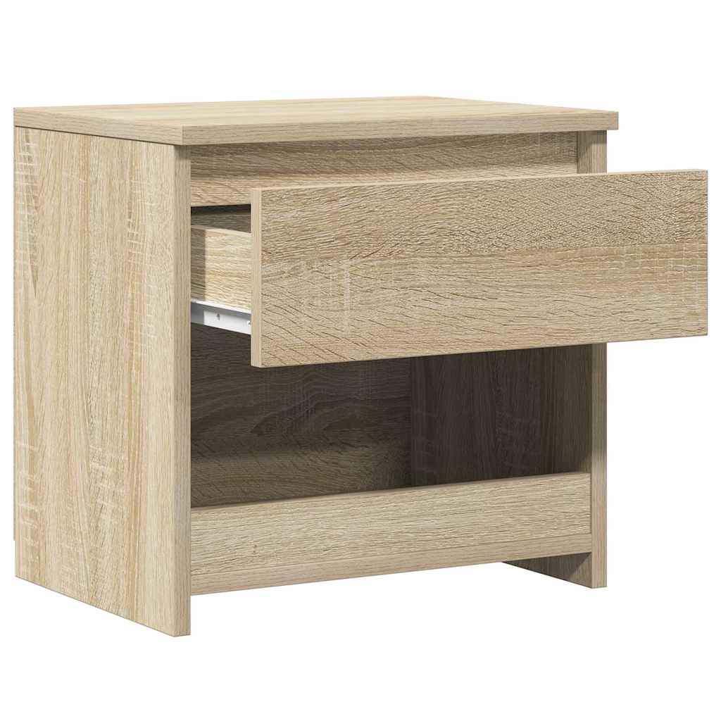 803449 vidaXL Bedside Cabinet Sonoma Oak 40x30x39 cm Engineered Wood