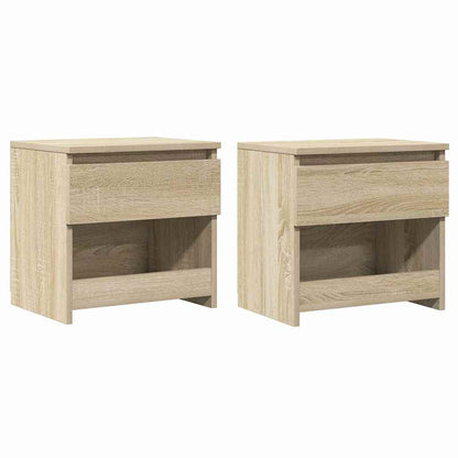 803450 vidaXL Bedside Cabinets 2 pcs Sonoma Oak 40x30x39 cm Engineered Wood