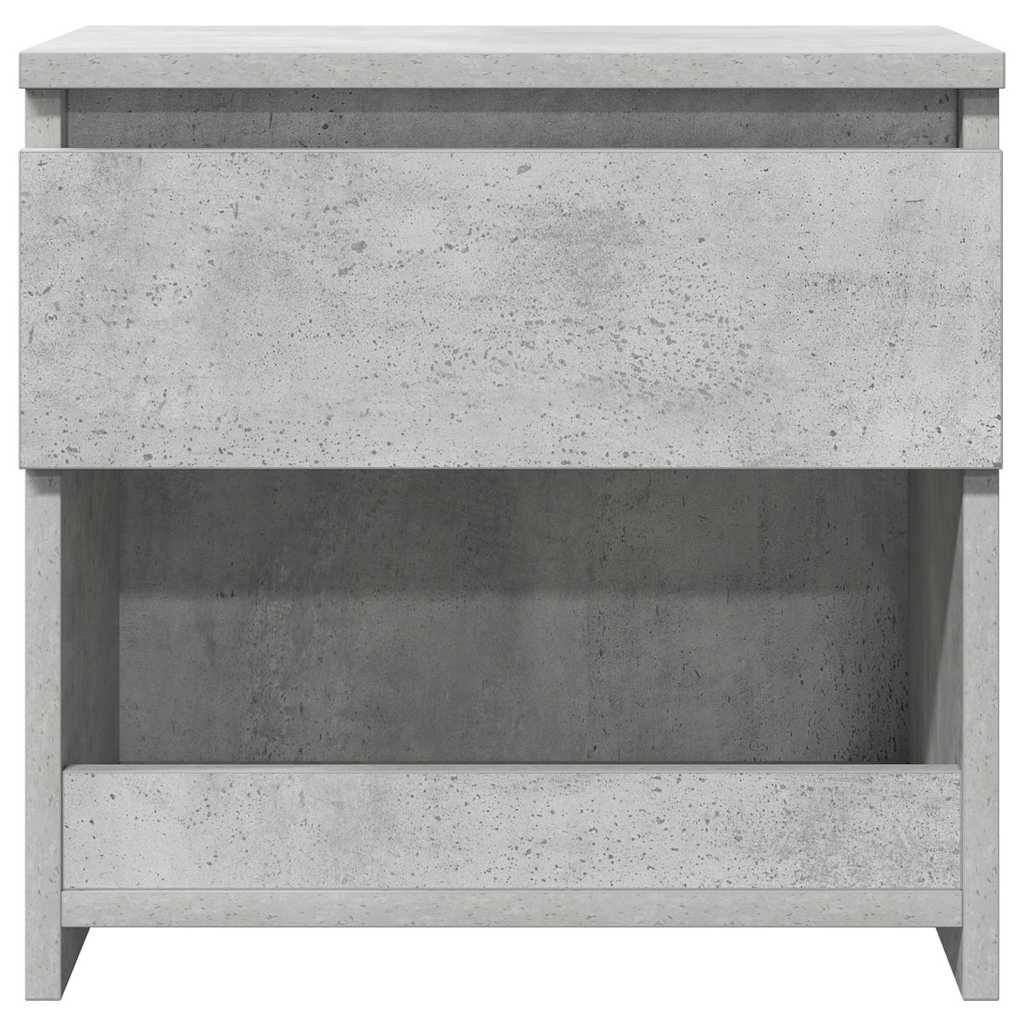 803451 vidaXL Bedside Cabinet Concrete Grey 40x30x39 cm Engineered Wood