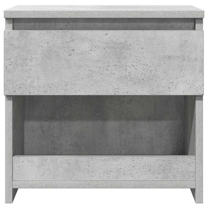 803451 vidaXL Bedside Cabinet Concrete Grey 40x30x39 cm Engineered Wood