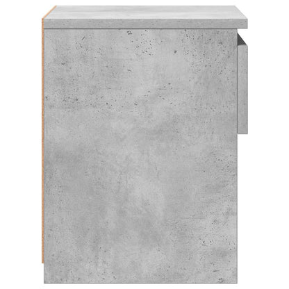 803451 vidaXL Bedside Cabinet Concrete Grey 40x30x39 cm Engineered Wood