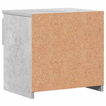 803451 vidaXL Bedside Cabinet Concrete Grey 40x30x39 cm Engineered Wood