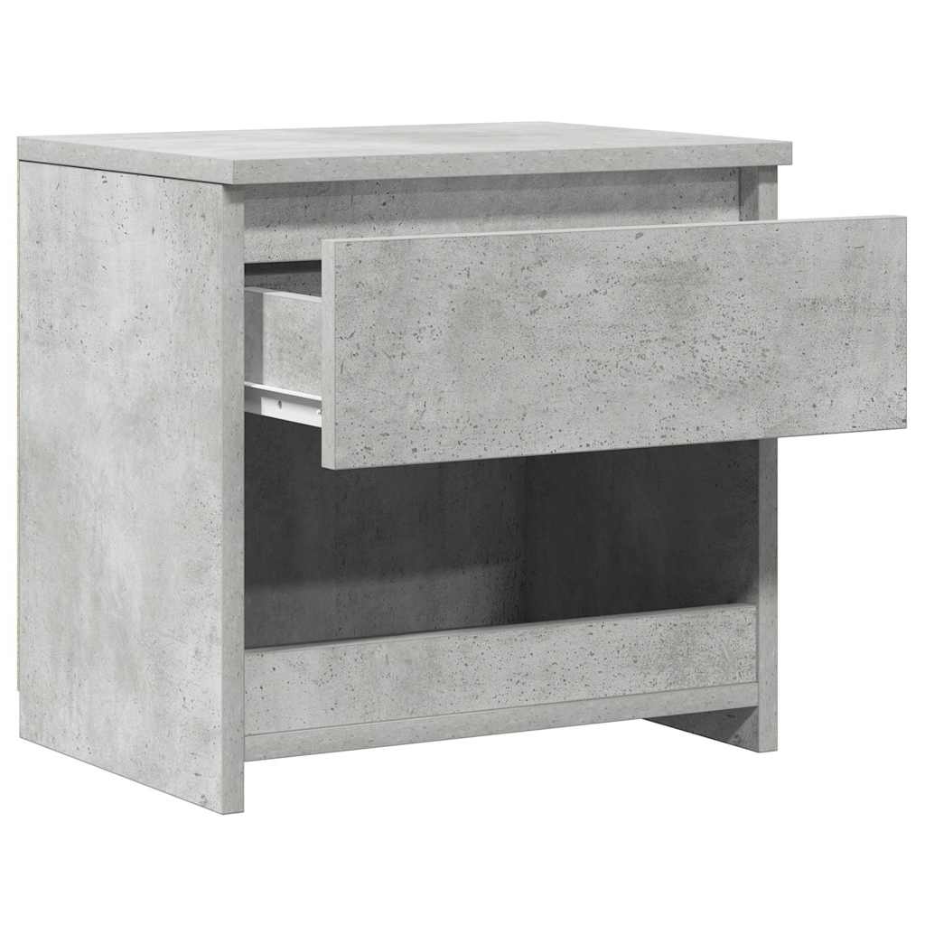 803451 vidaXL Bedside Cabinet Concrete Grey 40x30x39 cm Engineered Wood