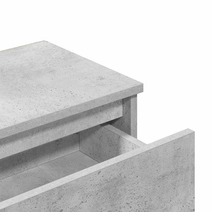 803451 vidaXL Bedside Cabinet Concrete Grey 40x30x39 cm Engineered Wood
