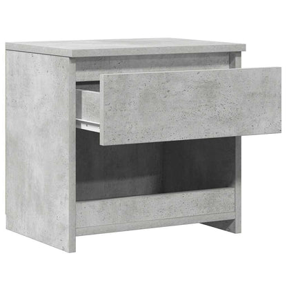 vidaXL Bedside Cabinets 2 pcs Concrete Grey 40x30x39cm Engineered Wood