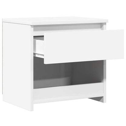 vidaXL Bedside Cabinet | High gloss white | Engineered wood | Medium