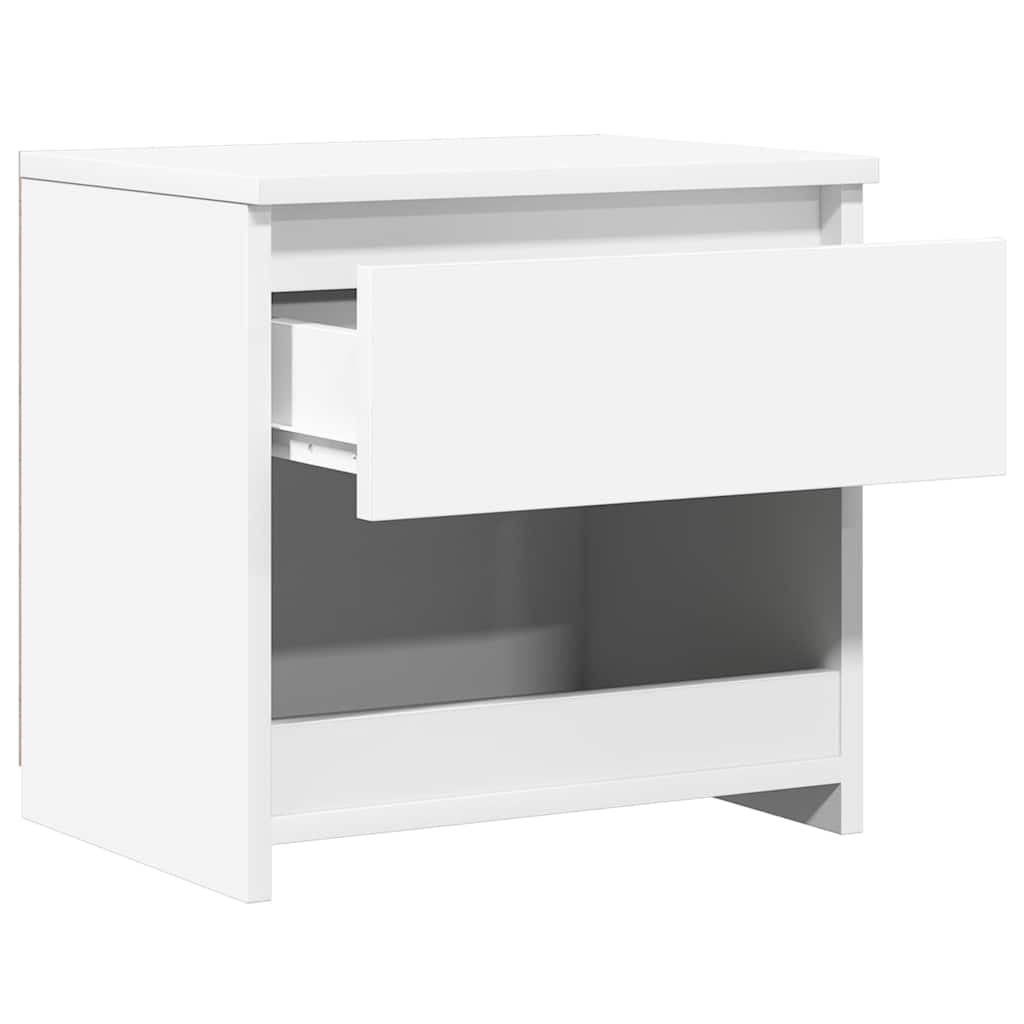 vidaXL Bedside Cabinets 2 pcs High Gloss White 40x30x39 cm