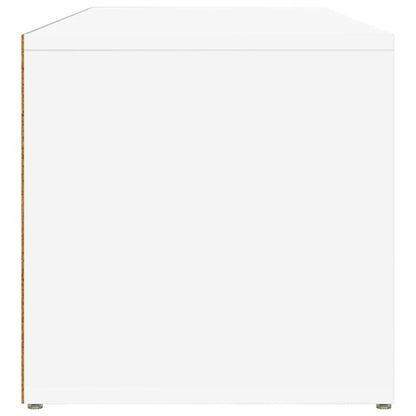 vidaXL Shoe Storage Bench | White | Engineered wood | 105 cm