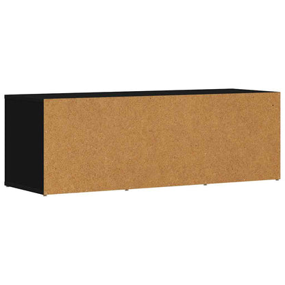 vidaXL Shoe Storage Bench | Black | Engineered Wood | Medium