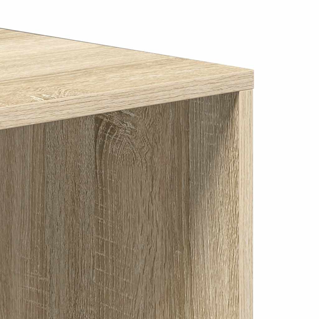 vidaXL Shoe Storage Bench Sonoma Oak 105x35x35 cm Engineered Wood