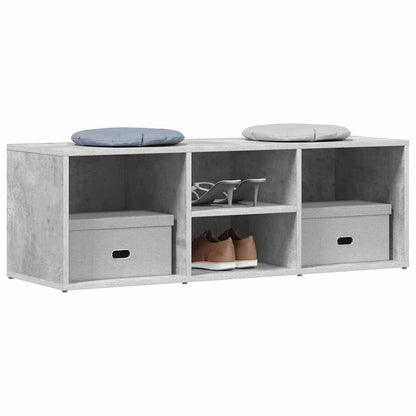 vidaXL Shoe Storage Bench Concrete Grey 102x35x35 cm Engineered Wood