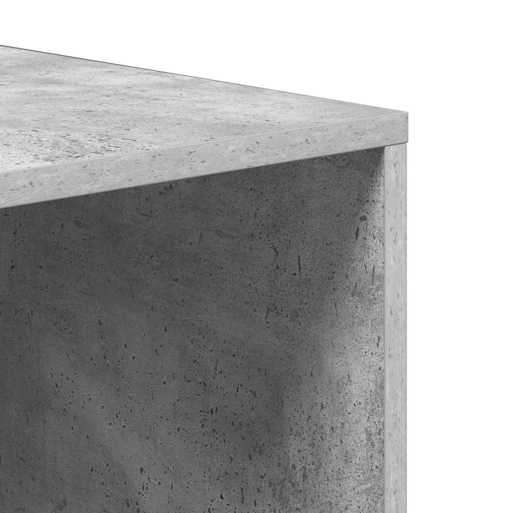 vidaXL Shoe Storage Bench Concrete Grey 105x35x35 cm Engineered Wood