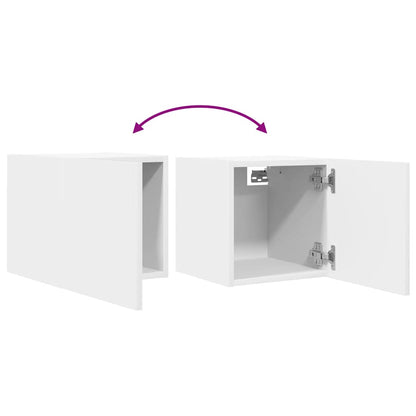 vidaXL Wall Mounted TV Cabinet White 30.5x30x30 cm
