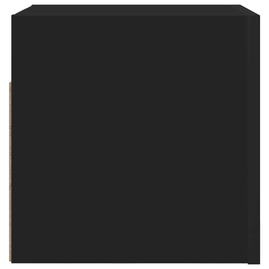 vidaXL Wall Mounted TV Cabinets 2 pcs Black 30.5x30x30 cm
