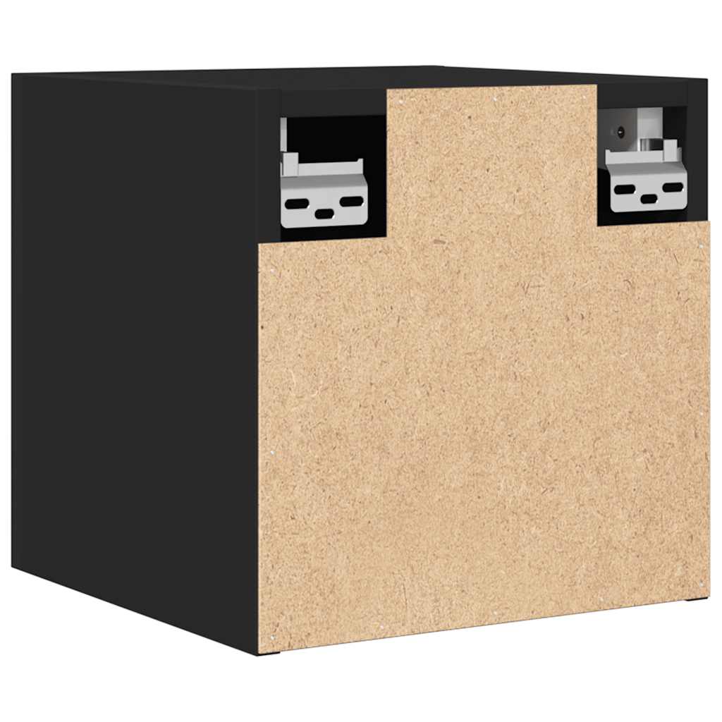 vidaXL Wall Mounted TV Cabinets 2 pcs Black 30.5x30x30 cm