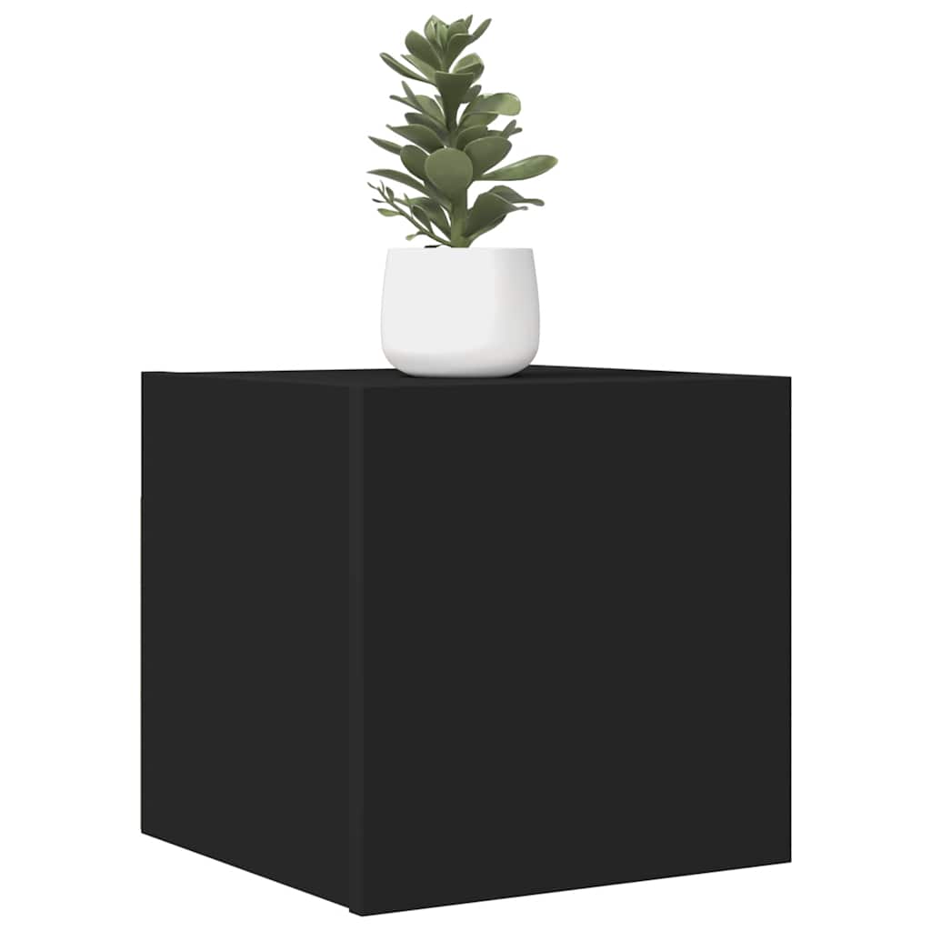 vidaXL Wall Mounted TV Cabinets 2 pcs Black 30.5x30x30 cm