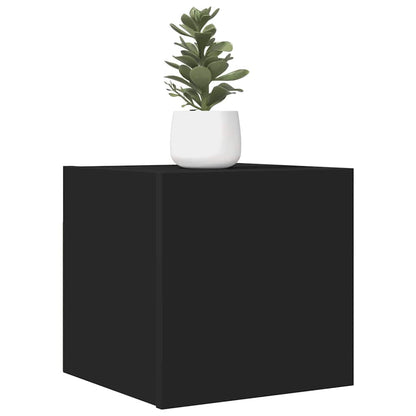 vidaXL Wall Mounted TV Cabinets 2 pcs Black 30.5x30x30 cm