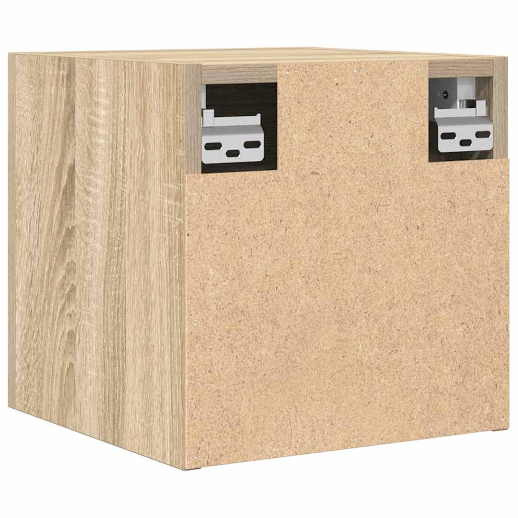 804490 vidaXL Wall Mounted TV Cabinet Sonoma Oak 30,5x30x30 cm