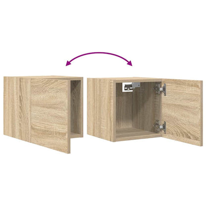804490 vidaXL Wall Mounted TV Cabinet Sonoma Oak 30,5x30x30 cm
