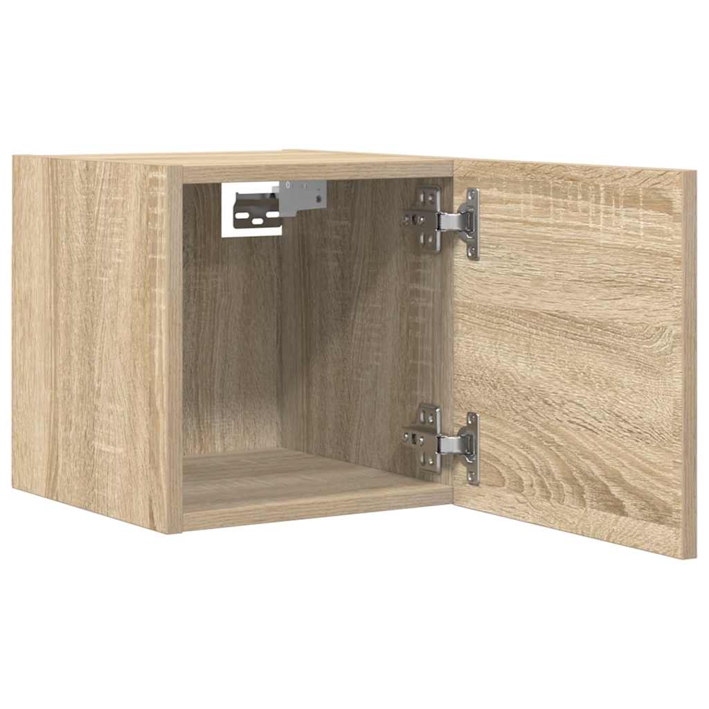 vidaXL Wall Mounted TV Cabinet Sonoma Oak 30.5x30x30 cm